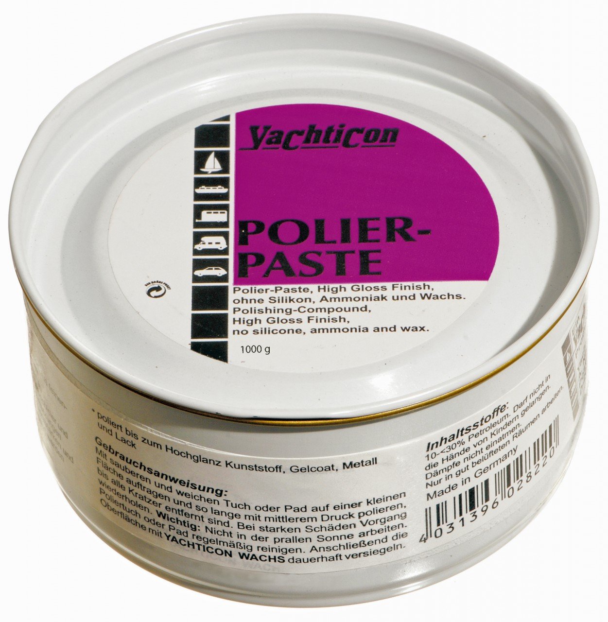 YACHTICON Polierpaste High Gloss Finish M150-1kg