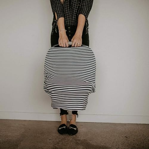 Miniatura 5 de Parker Baby - Cubierta de asiento 4 en 1 para niñas y niños. Tela elástica para asiento de coche, cubierta para amamantar, cubierta para el carro de