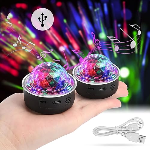 Miniatura 6 de Fafeicy Bombilla de música recargable, bombilla LED inteligente, mini luz de carga de música RGB con imán que cambia de color, luz de música, tira