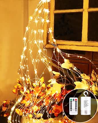 Rhytsing 4.5M 36 LED White Pearl String Lights Battery Operated