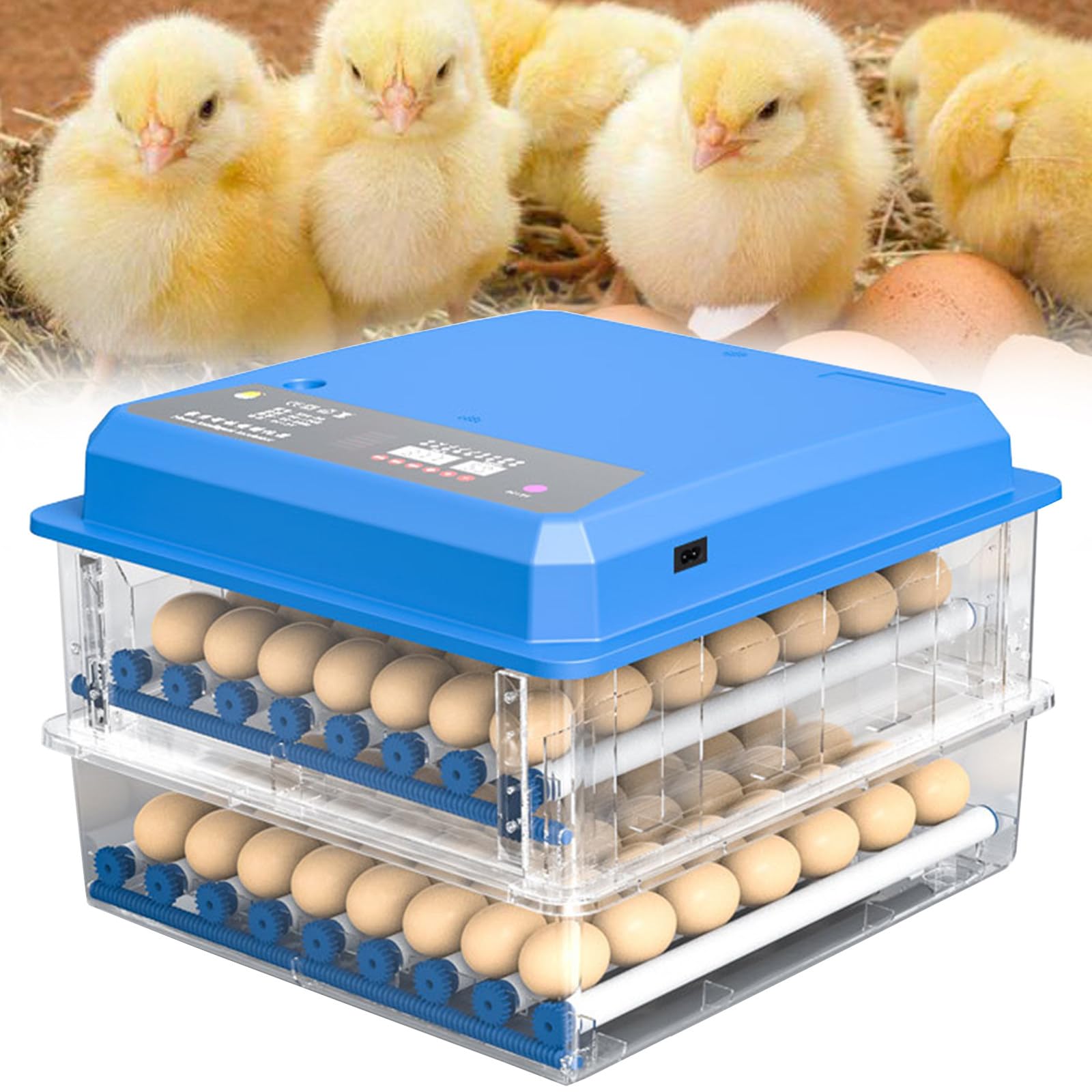 Amazon.co.jp: 56/98/152 卵インキュベーター、鶏ウズラ鳥鳩の卵の孵化