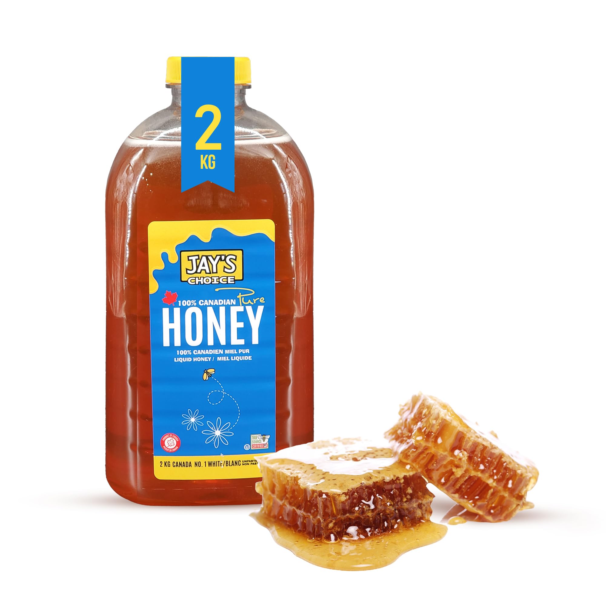 JAY'S CHOICE Honey (2 kg), All Natural 100% Pure Canadian