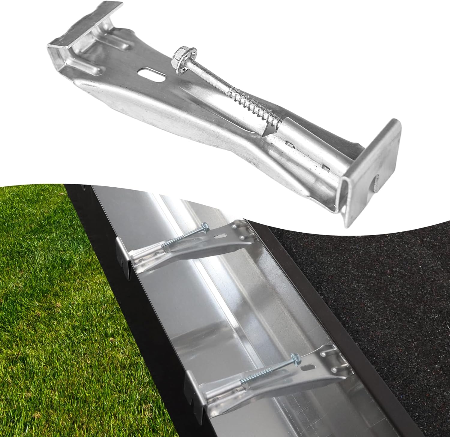 Benfar 25pack Gutter Hangers 5 Inch Aluminum Hidden Gutter Brackets