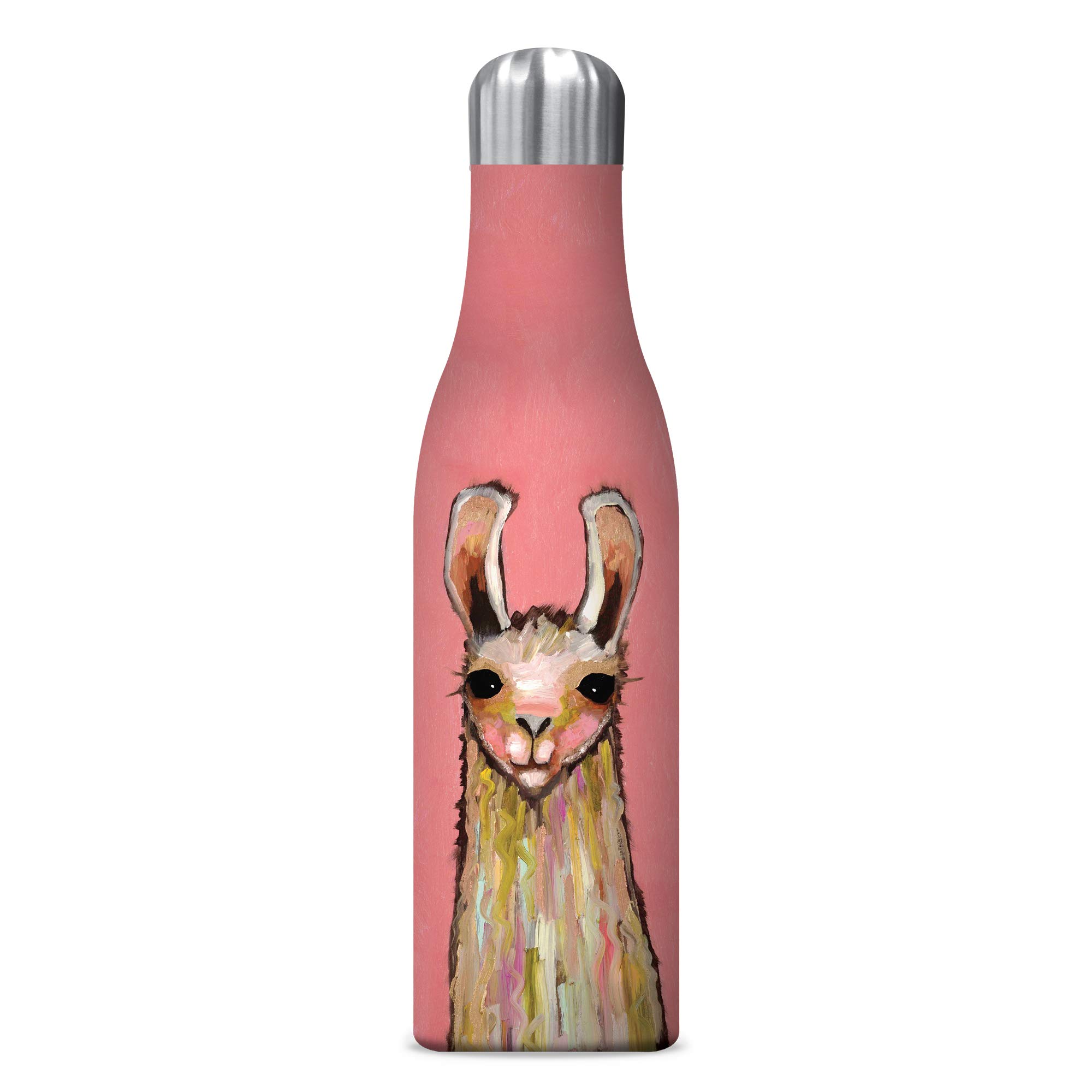 Photo 1 of Insulated Stainless Steel Water Bottle by Studio Oh!- Eli Halpin La La La Llama-17-Ounce - BPA-Free - Double-Walled with Special Vacuum Seal Keeps Liquids Cold up to 24 Hrs - Fits Standard Cup Holders