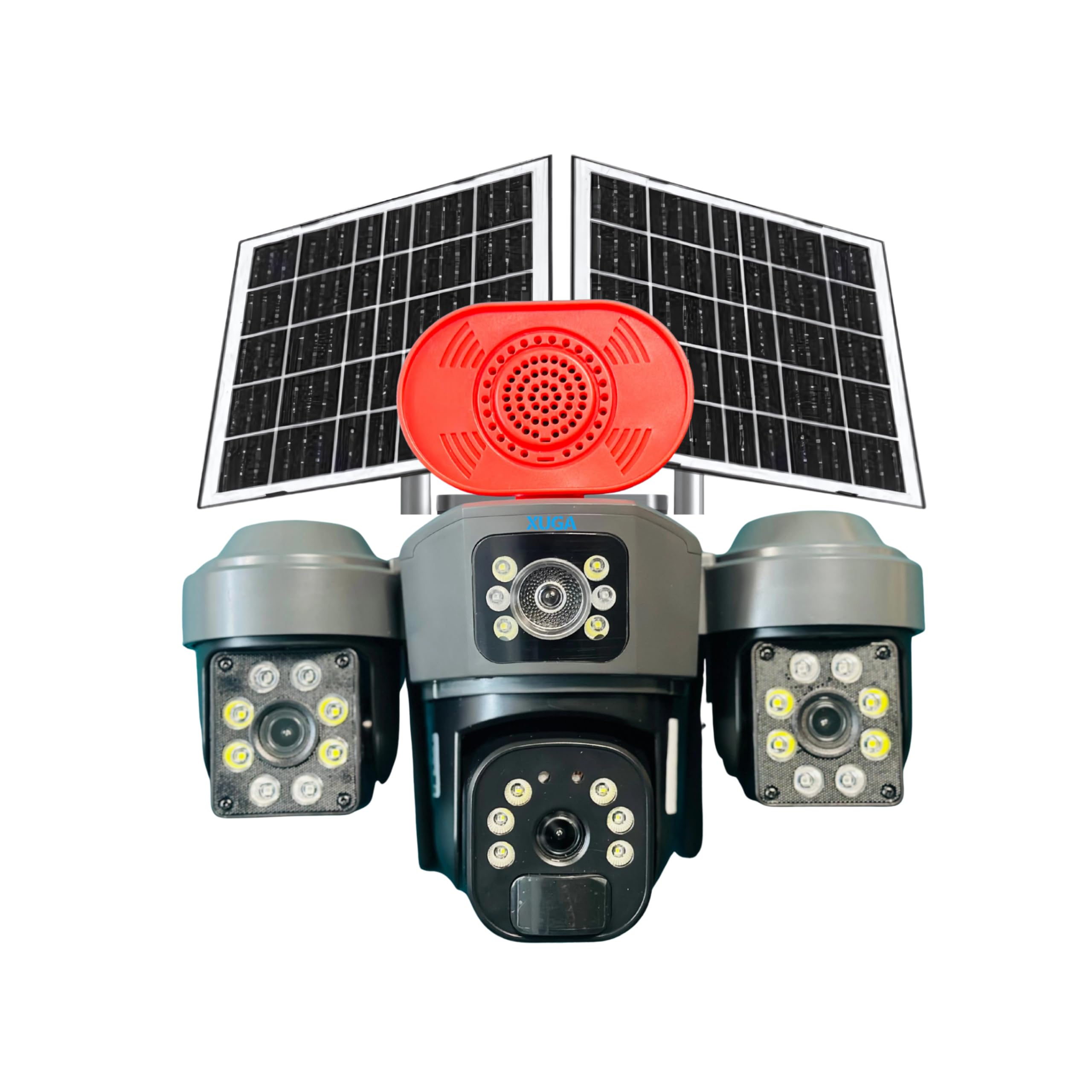 XUGA - Cybernautt X10Q-S 12MP 3 Lens PTZ Solar 4G Sim Outdoor CCTV Camera with 3 View | 360° | Night Vision | Motion Detection| Streetlight Camera | Hooter | Dual Solar | Use Air-tel 4G Sim-picture-29