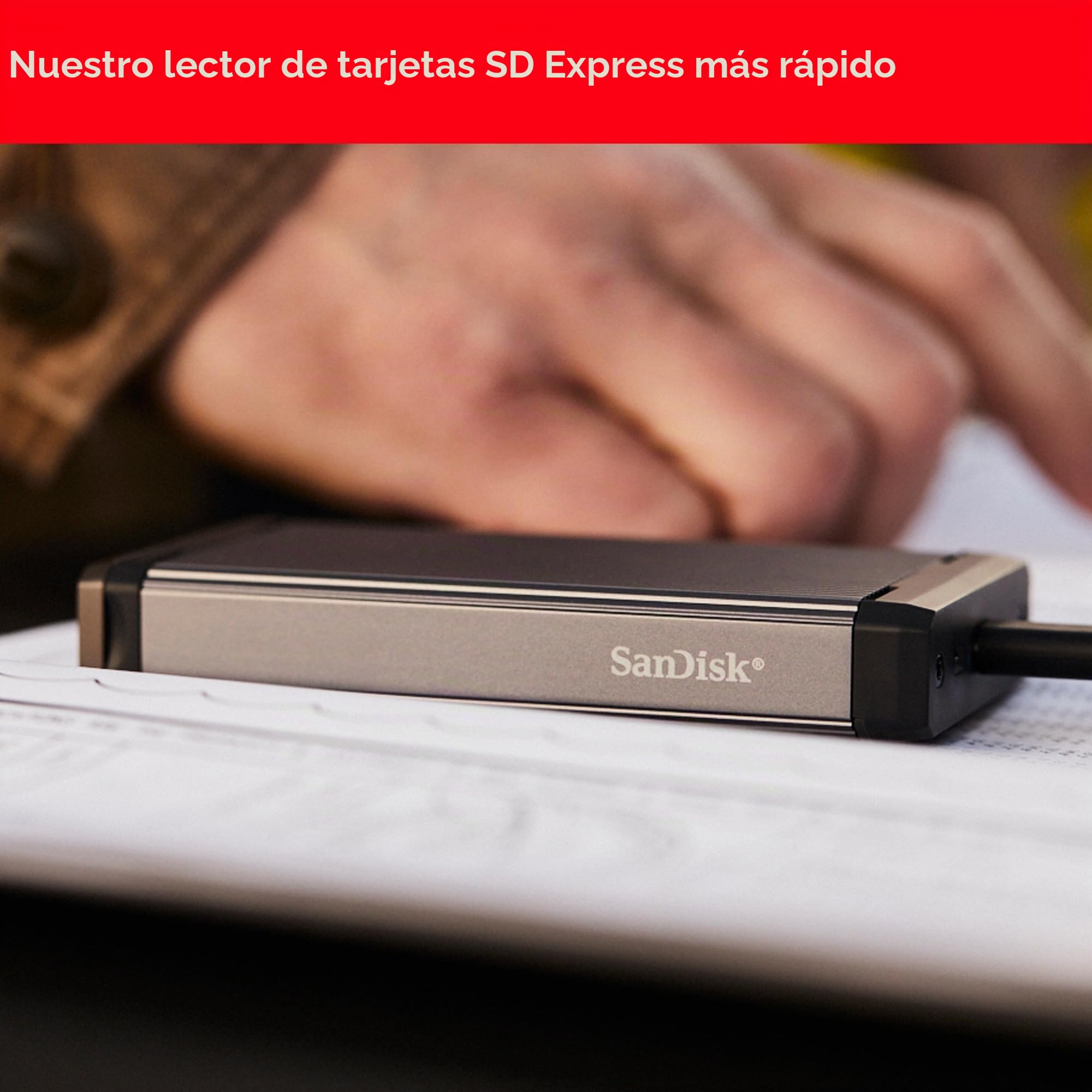 SanDisk Pro-Reader SD Express Dual Card Lector de Tarjetas con USB 3.2 Gen 2