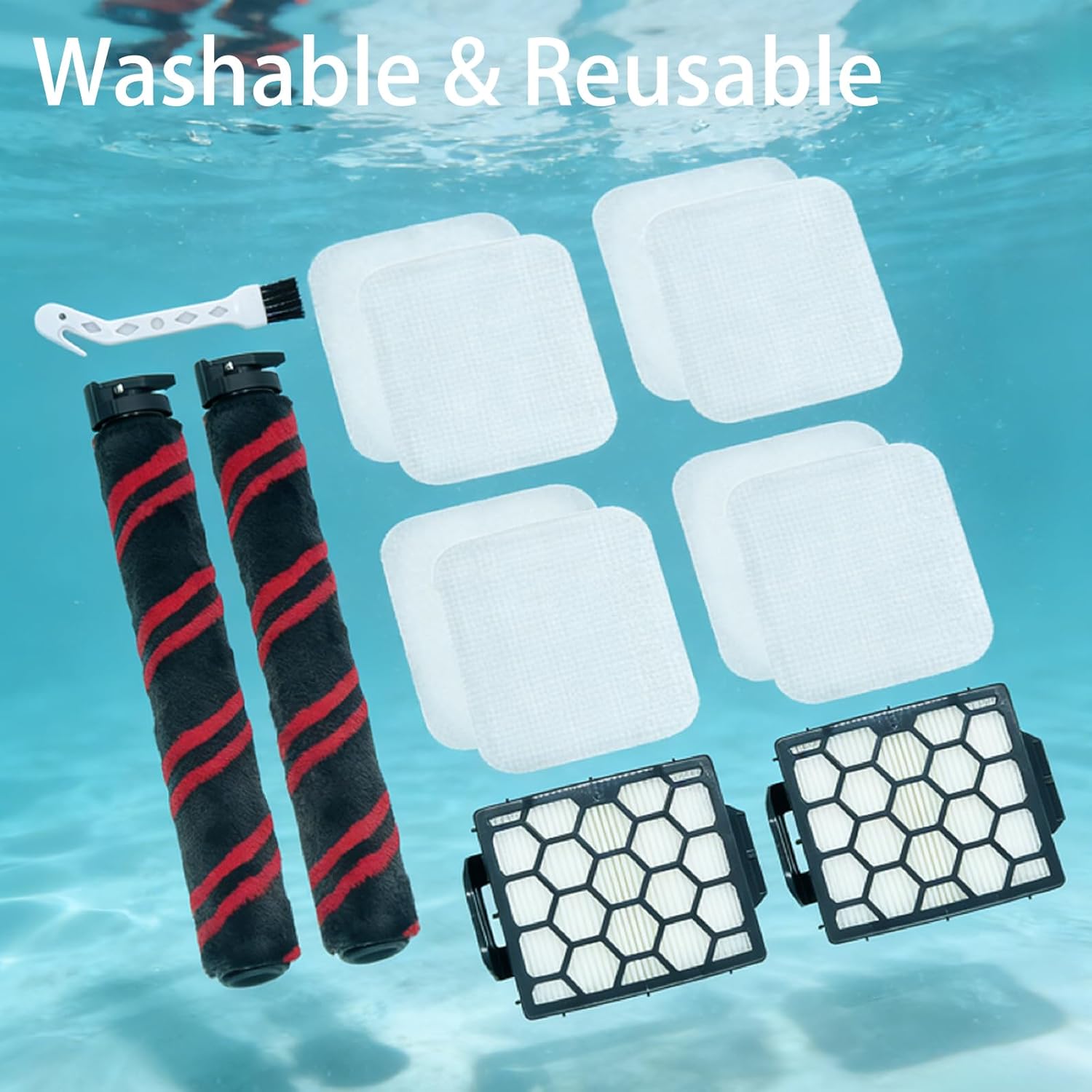 UV900 Accessories Kit for Shark UV900 Performance Lift-Away Duo Clean PowerFins Upright Vacuum Replacement Parts XHF320 XFFK602UKT 1539FC3000