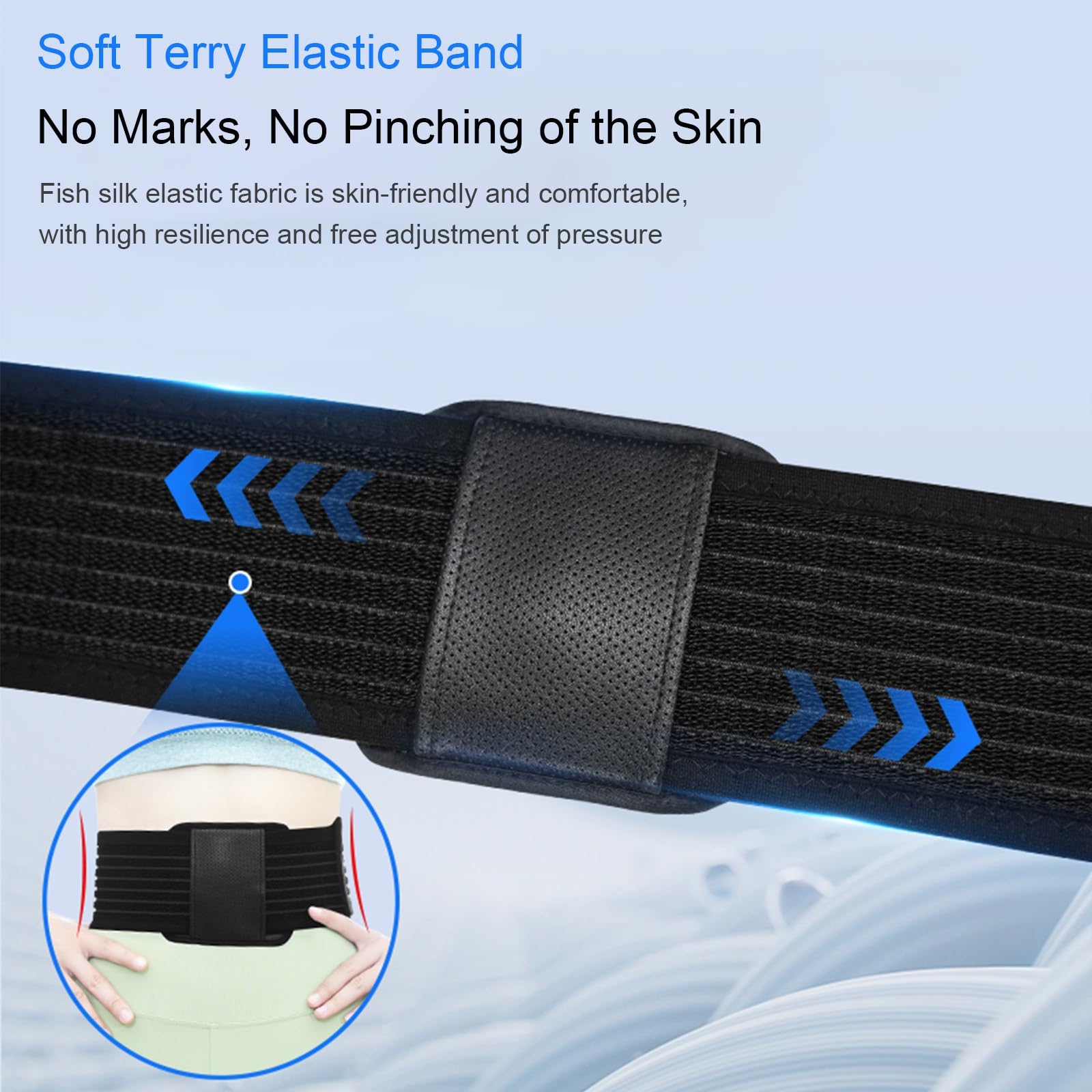 Fascia per Ernia Ombelicale Uomo, Fascia Elastica Addominale per Donne e Uomini, Pancera Post Operatoria con 2 Cuscinetti di Compressione Unici(Small)