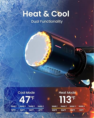 Miniatura 21 de RENPHO Ascend - Pistola de masaje profesional, amplitud ajustable de 0.236-0.472 in para intensidad personalizada, masajeador de percusión de tejido