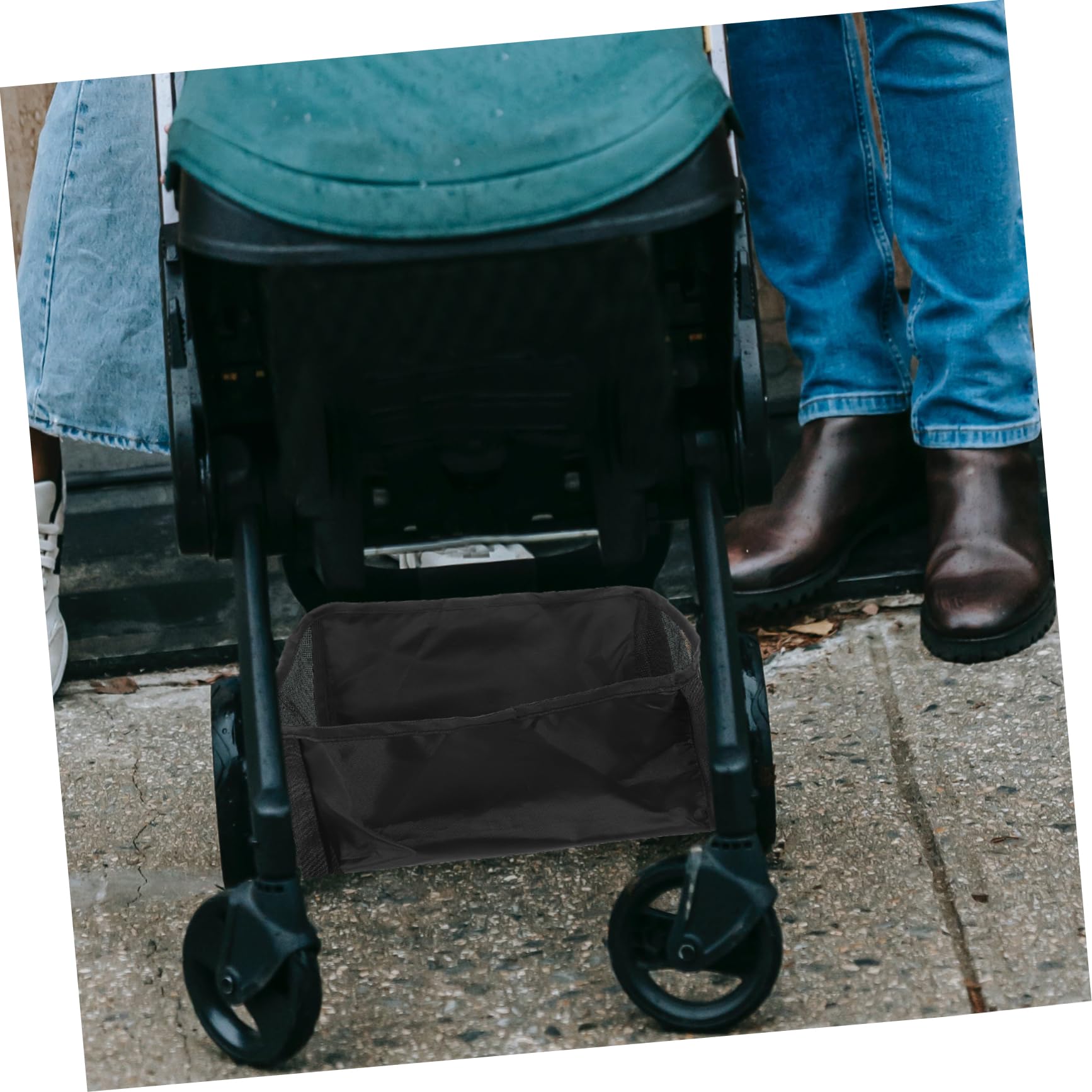 Organizer per Fondo Passeggino Oxford Nero, Sicuro e Multifunzionale, lo Shopping e Viaggio Ragazzo Ragazza