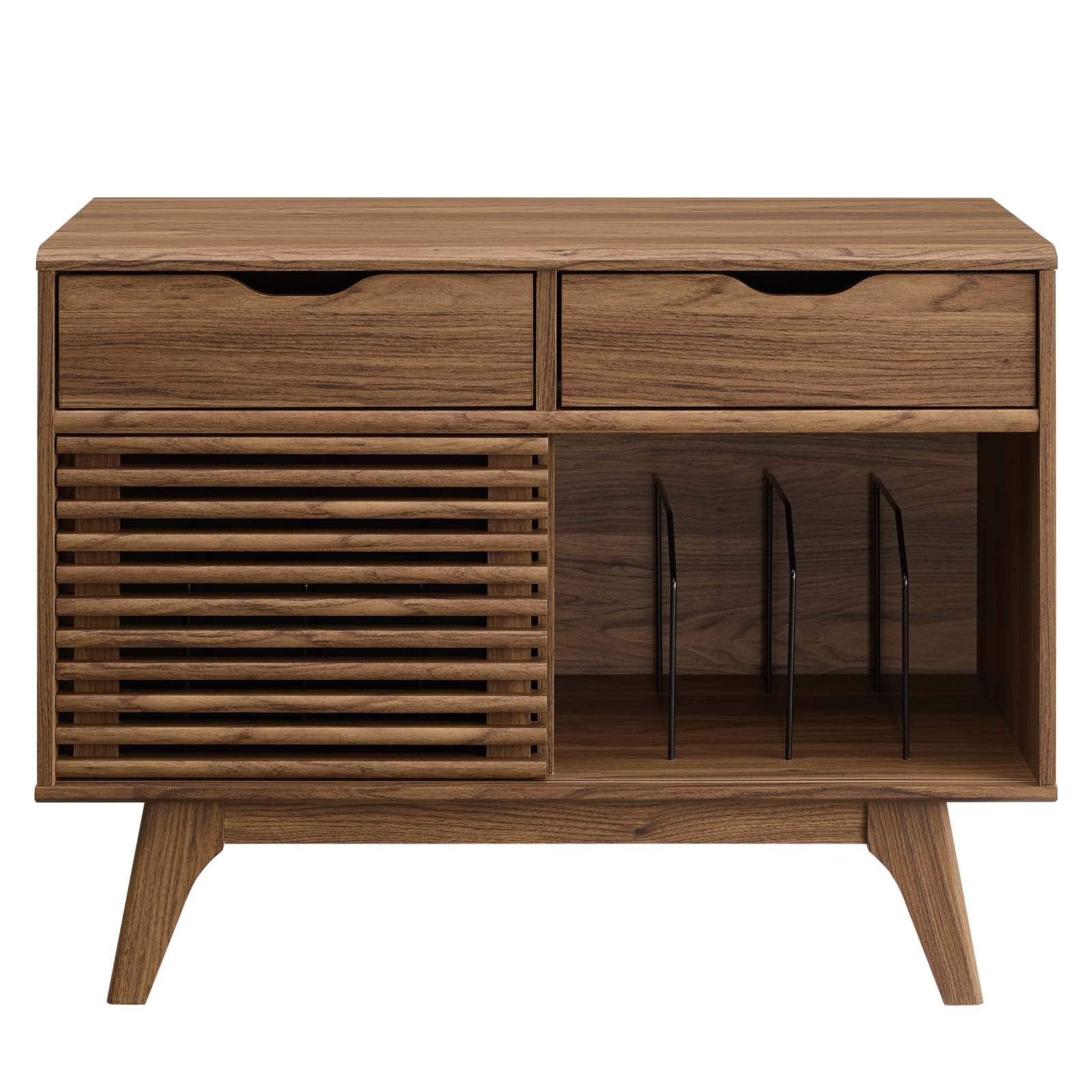 Modway Render MidCentury Modern Vinyl Record Storage Display