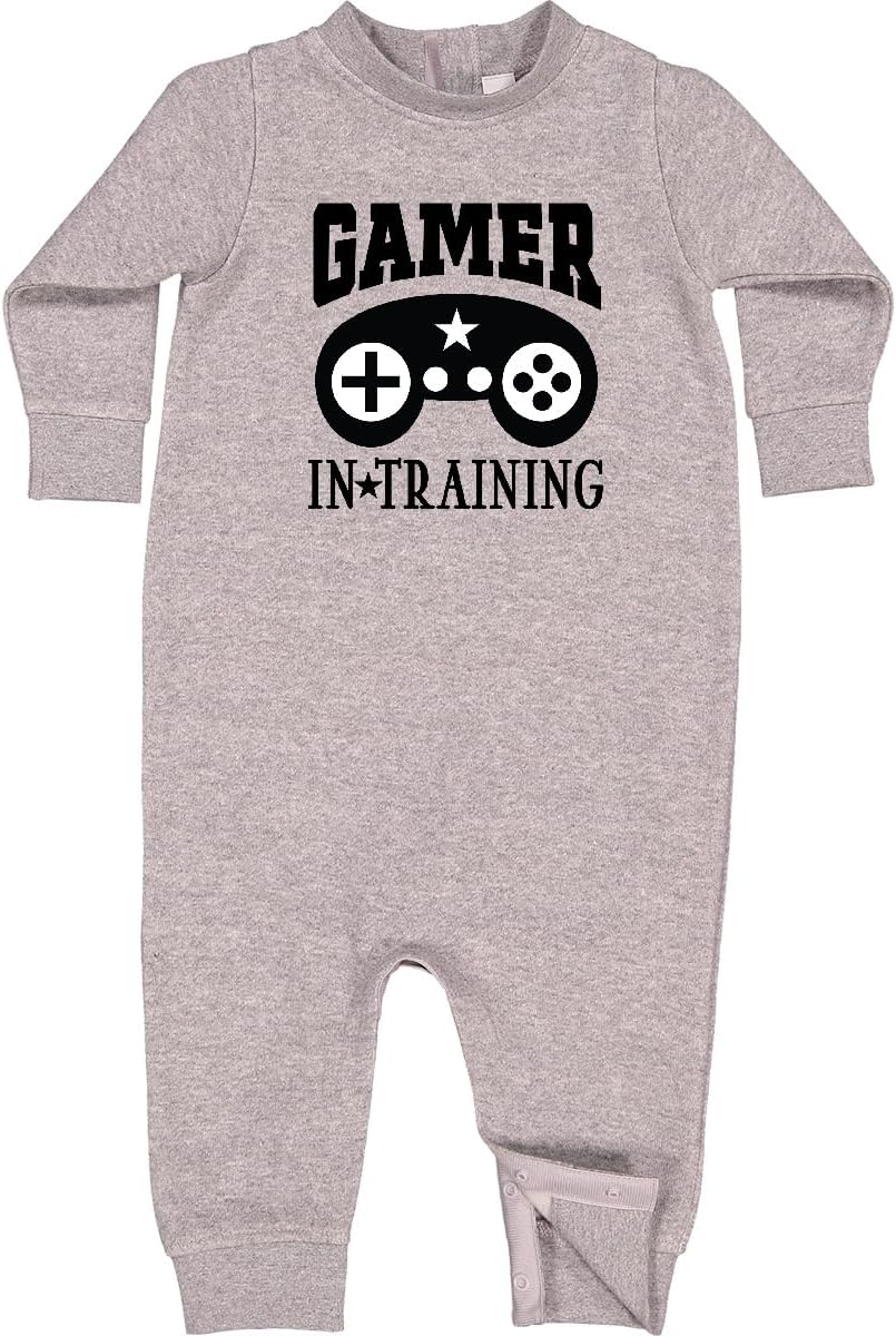 inktastic Future Gamer in Training Baby Fleece Romper