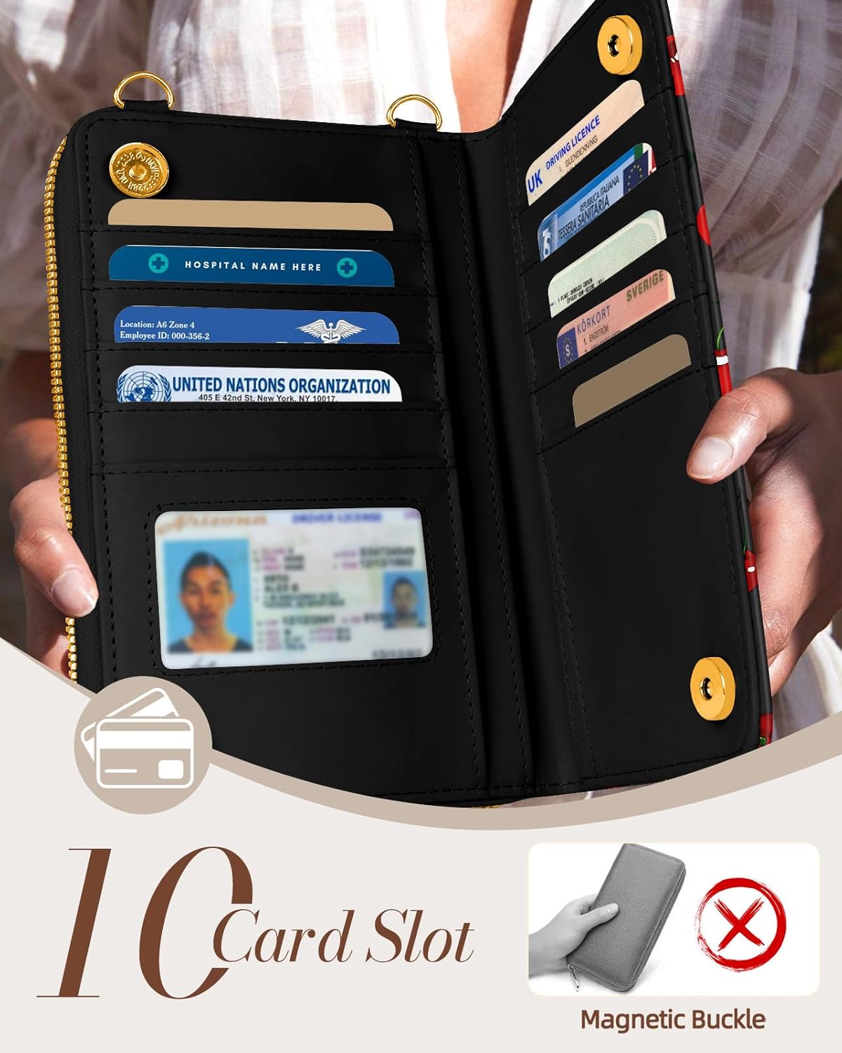 Cute Small Crossbody Purse Cell Phone Bags for Women - Leather Cellphone Wallet Purse with Shoulder Strap - Image 6