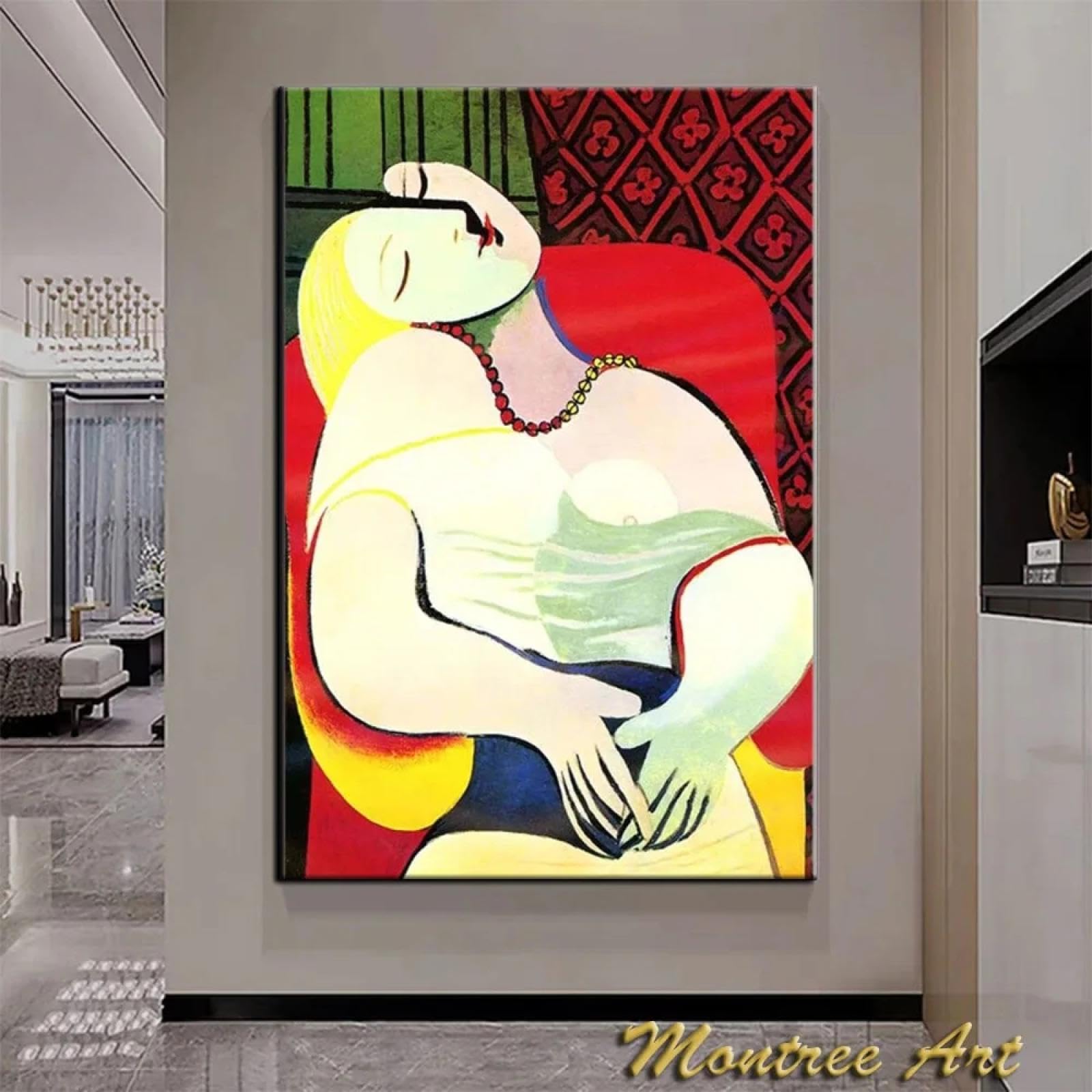 Amazon.com: HNKDKJ Picasso Wall Art Canvas Pablo Picasso Oil