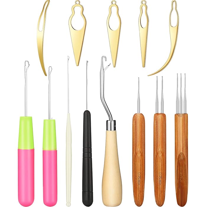 Buy 13 Pieces Dreadlocks Tool Set Includes 5 Pieces Latch Hook Crochet