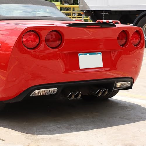 Miniatura 3 de Cubierta protectora de luces antiniebla para automóvil compatible con Chevy Corvette C6 2005-2013, accesorios de cubierta de luces de parachoques