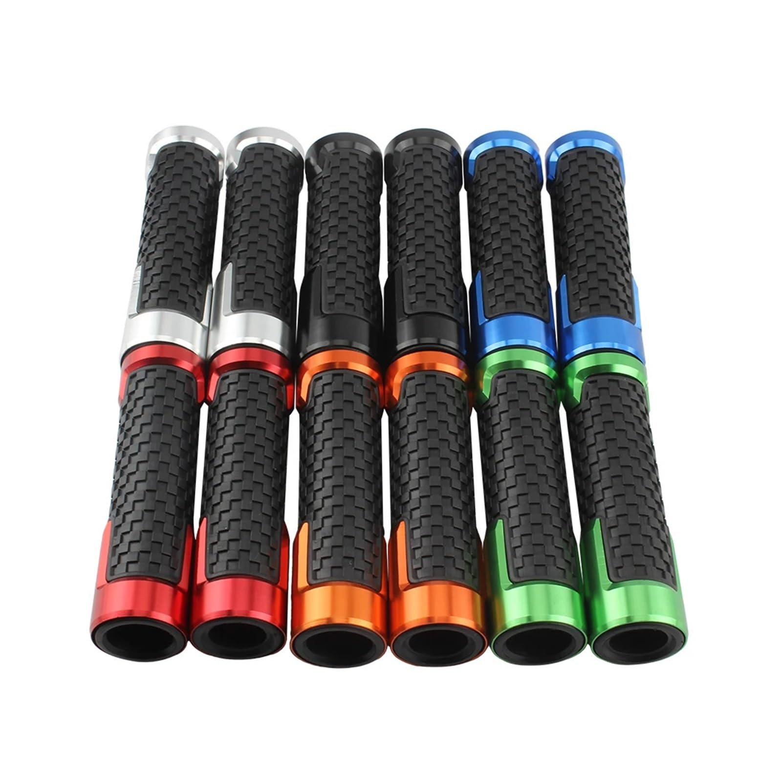 Empuñaduras Manillar Empuñadura Universal para Motocicleta, Empuñaduras De Manillar, Funda De Goma para Manillar De Motocicleta, Cubiertas Antideslizantes para Manillar(Without Rack Black)