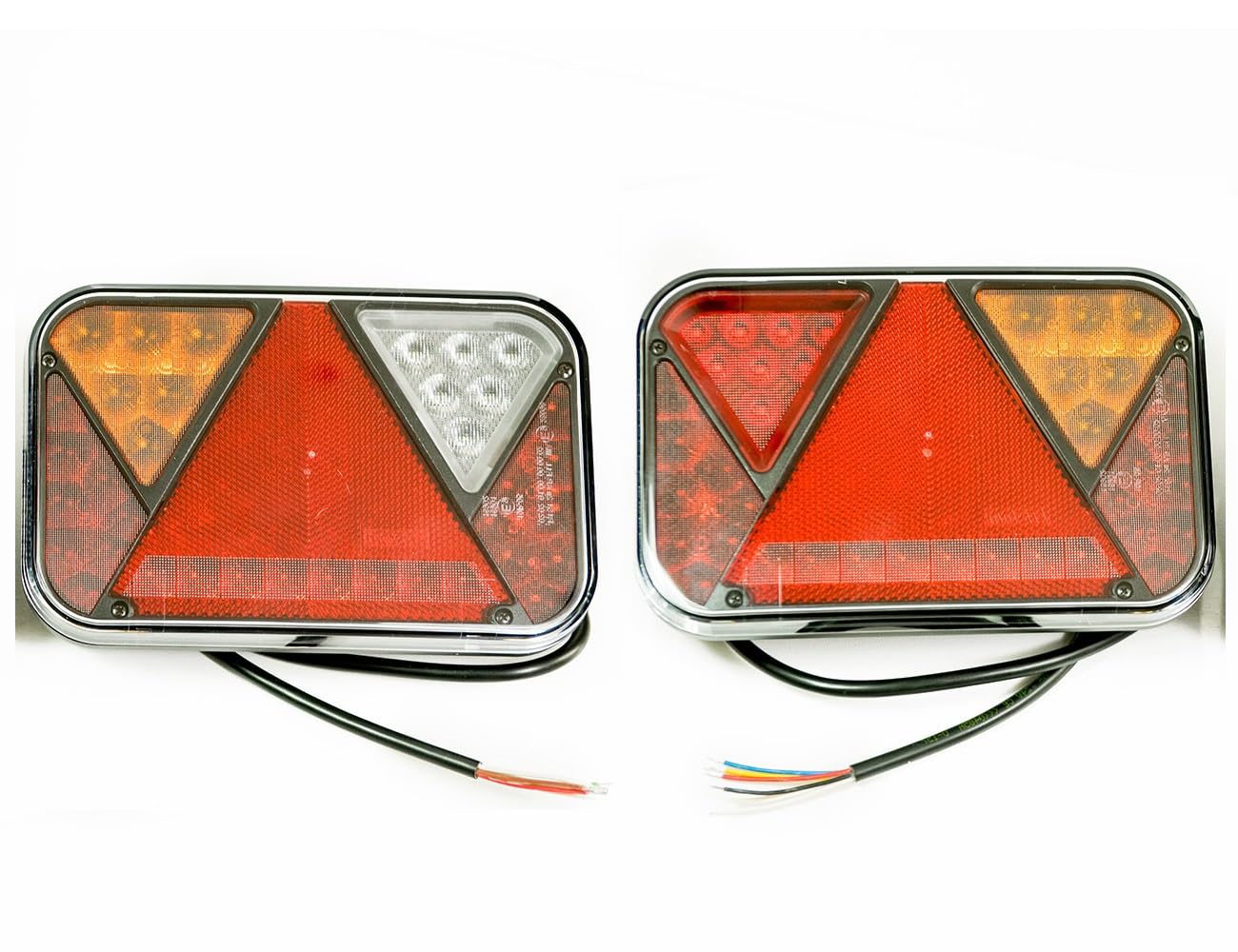 Tylne światło LED 12V prawe + lewe, 6 funkcji, przyczepa, samochód kempingowy