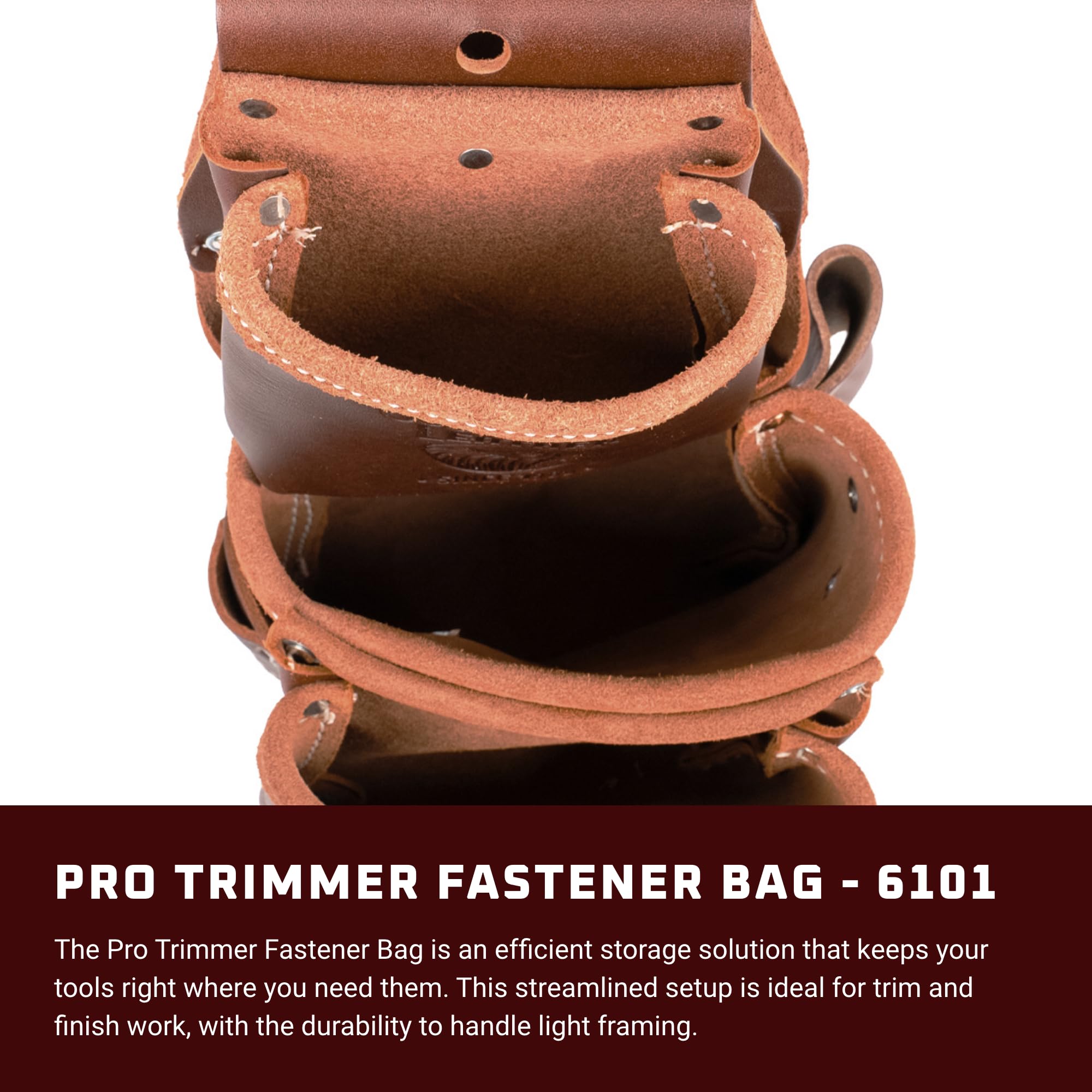 Occidental Leather Pro Trimmer Fastener Bag - 8 Pockets & Tool