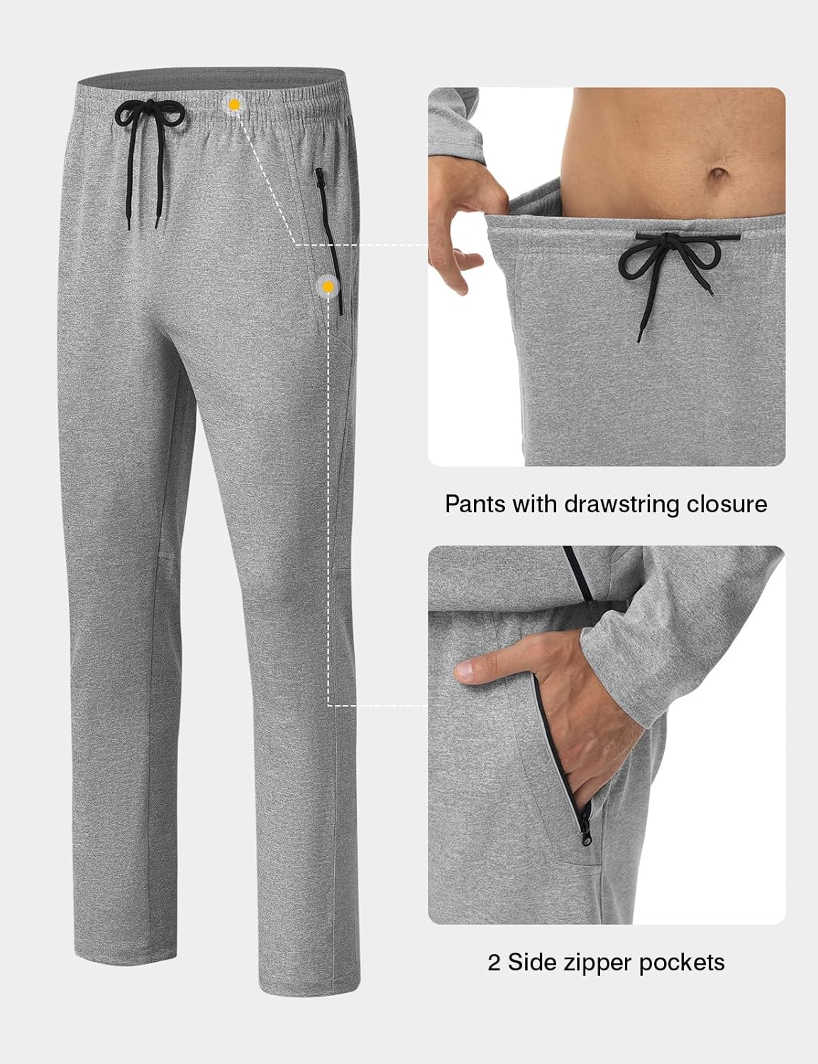 Gopune Men's Tracksuits 2 Piece Casual Athletic Jogging Warm Up Sweat Suits Workout Sports Sets - Image 3