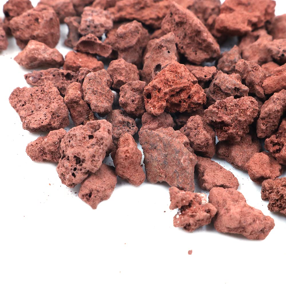 240g Gránulos de Roca de Lava,paisajismo Decorativo para Cuencos de Fuego,fogatas,Juegos de leños de Gas,chimeneas de Interior o Exterior - (3-5 mm)