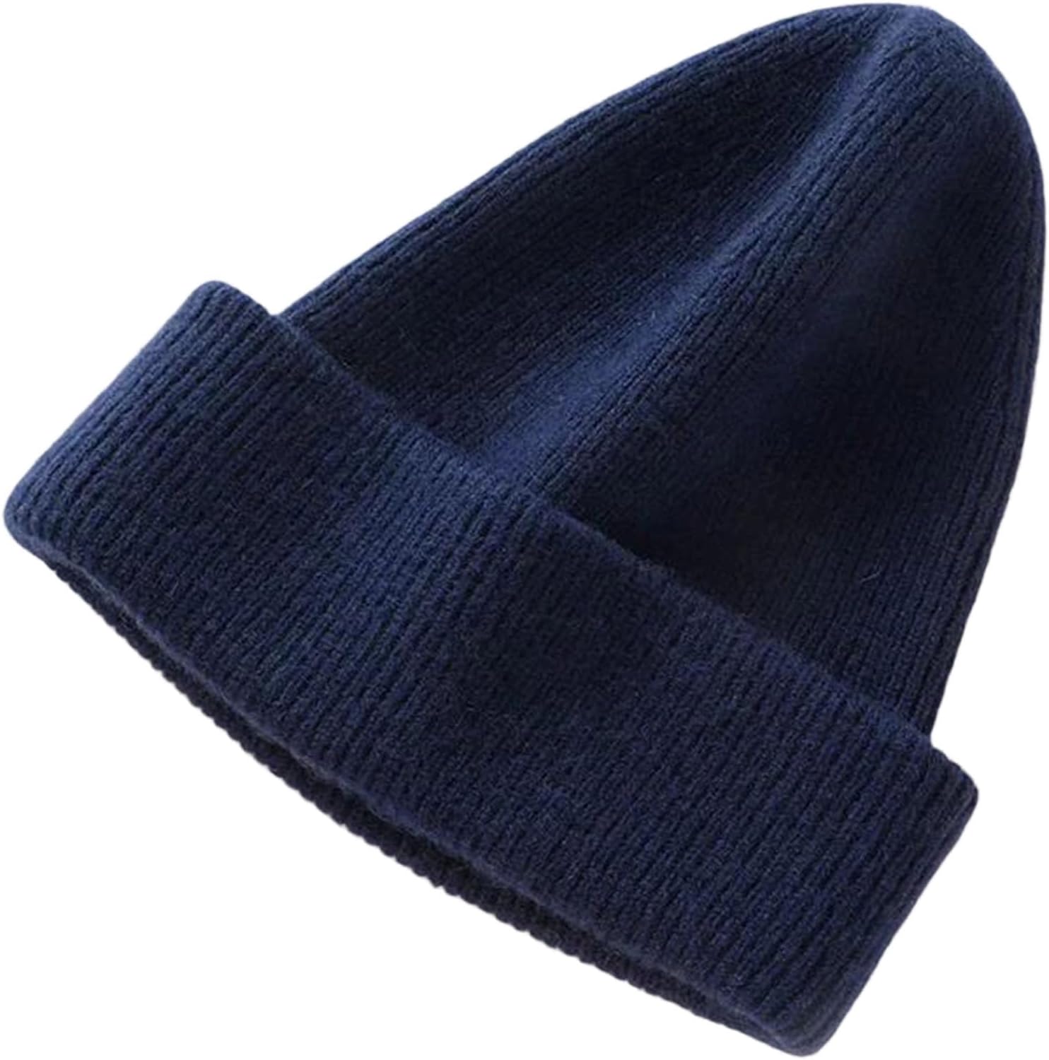 Unisex Lightweight Warm Casual Slouchy Beanie, Solid Color Winter Cold Weather Stretchy Knitted Hat, Soft Skull Cap