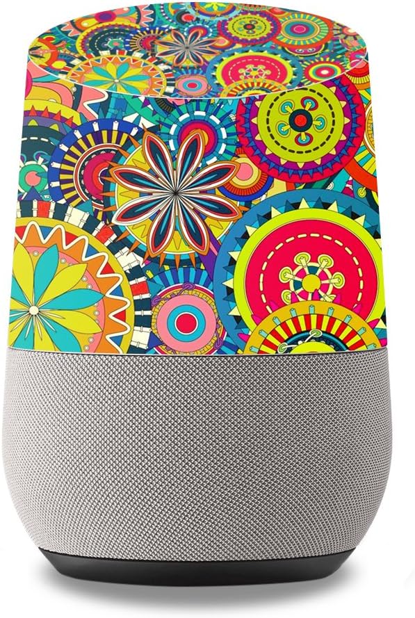 MightySkins Skin Compatible with Google Home wrap Cover Sticker Skins Flower Wheels