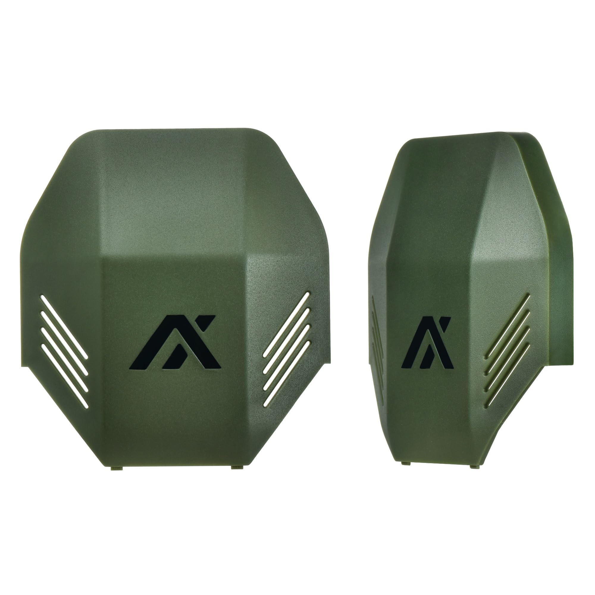 AXIL MX PRO, MX Electronic & MX Passive Earmuff Plates - 1 Set - Universal Fit for – Quick-Swap Snap-On Design, Durable Polymer, Tool-Free Installation – OD Green
