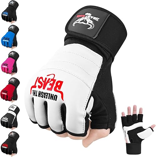 Miniatura 8 de BEAST RAGE Guantes de karate de Taekwondo para hombres y mujeres, guantes de entrenamiento de boxeo, MMA Kickboxing, artes marciales, guantes de