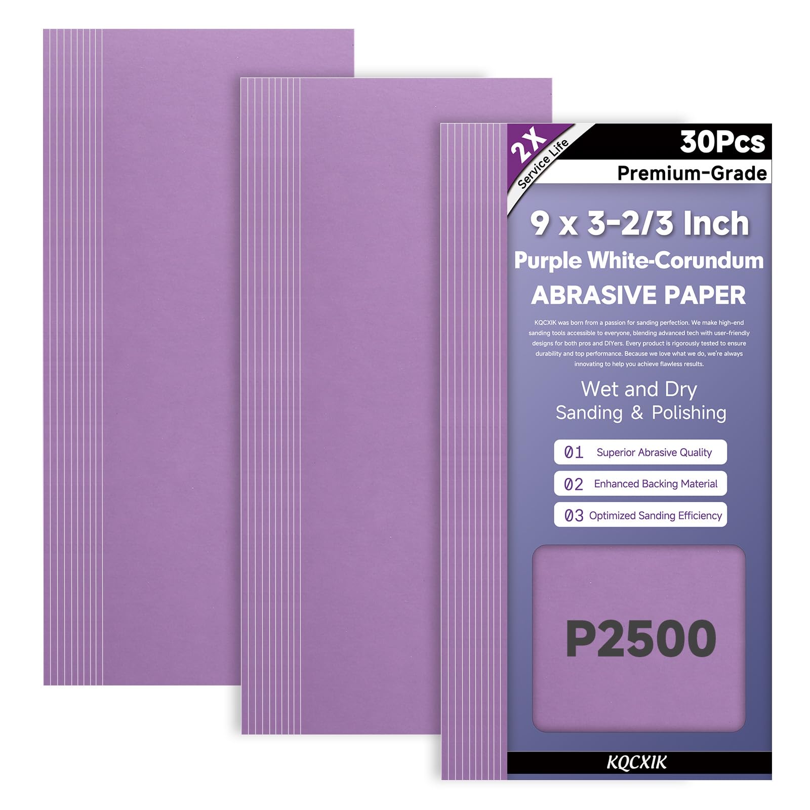 Premium Sandpaper Assortment - 80 to 2000 Grit -27