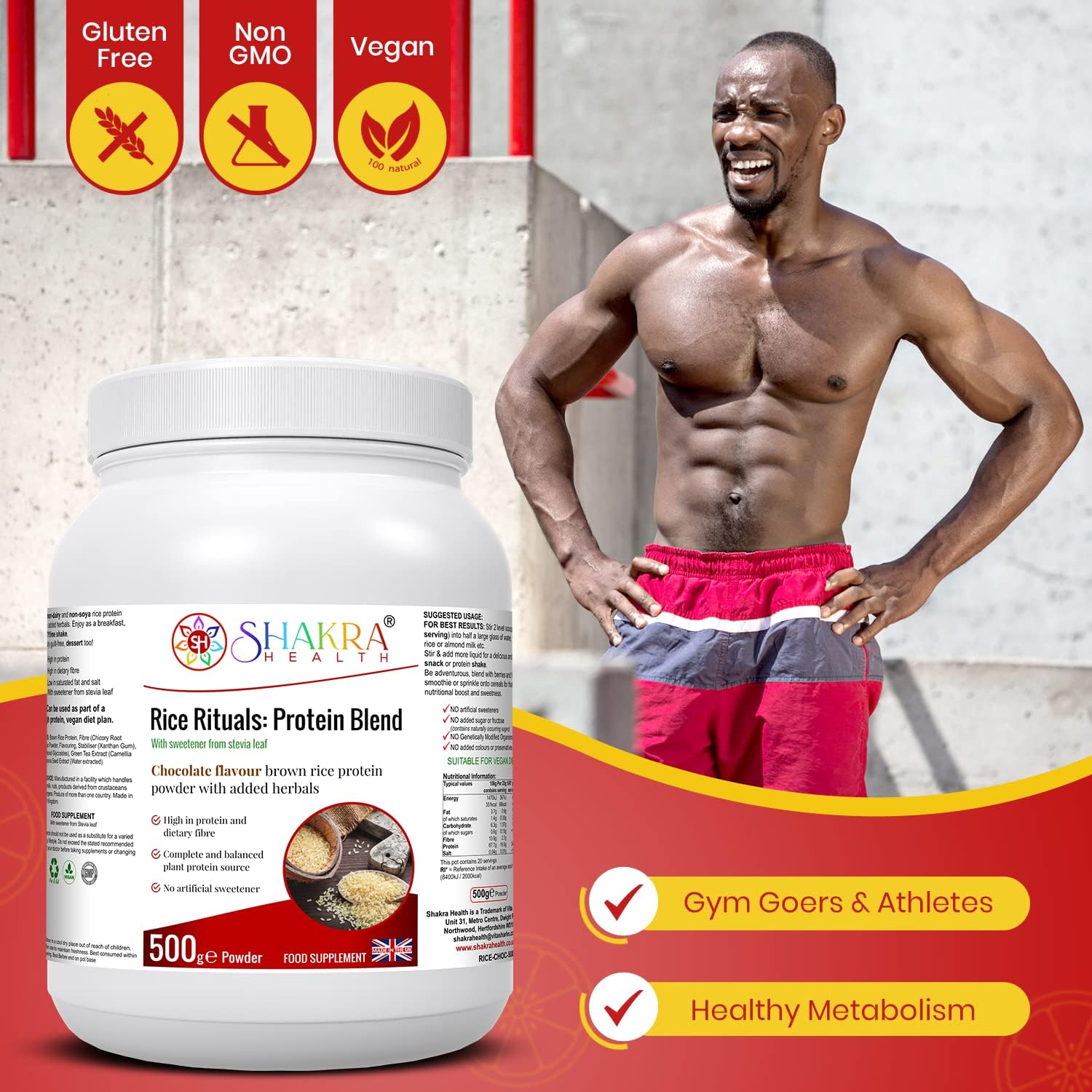 Rice Rituals: Protein Blend | Dairy/Gluten Free & Hypoallergenic - Spirituality, Science & Supplements by Shakra Health : Health & Household