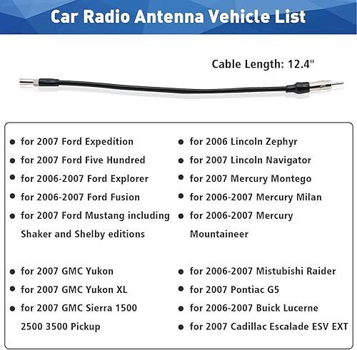 Miniatura 5 de Reemplazo del adaptador de antena estéreo de la radio del coche para FordGMVWPeugeotRenault coche CD DVD unidad principal