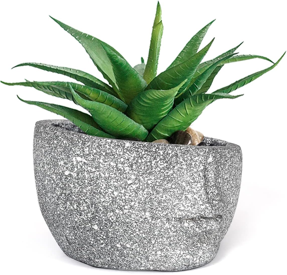 Joveco Face Planters Pots Flower Head Planter, Unique Human Face Garden Pot Succulent Planter for Indoor Outdoor