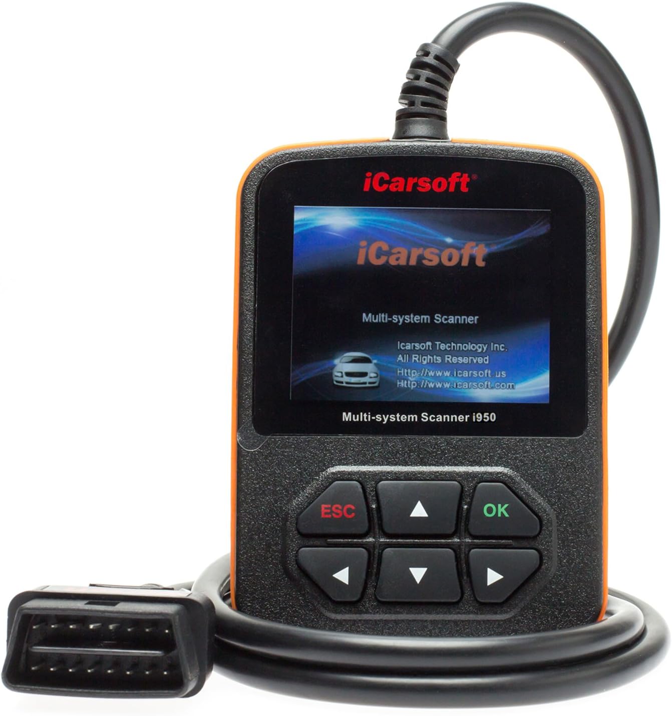 iCarsoft i950 Diagnostic Tool Scanner OBD-Diagnosis Alfa Romeo Fiat black