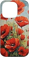 Vista 17 de Funda para iPhone 16 Red Poppies Flowers In A Field