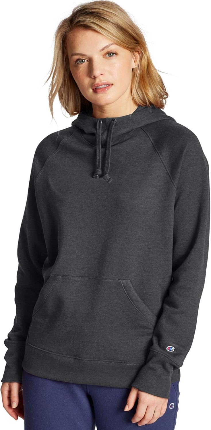 Champion Women's Powerblend Fleece Hoodie, Graphic X-Small Hush Pink-586180