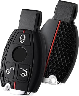 ELOHEI Premium Soft TPU 360° Protection Key Fob Cover for Mercedes G | Compatible with Mercedes Benz C E S M CLS CLK G Class Keyless Smart Accessories