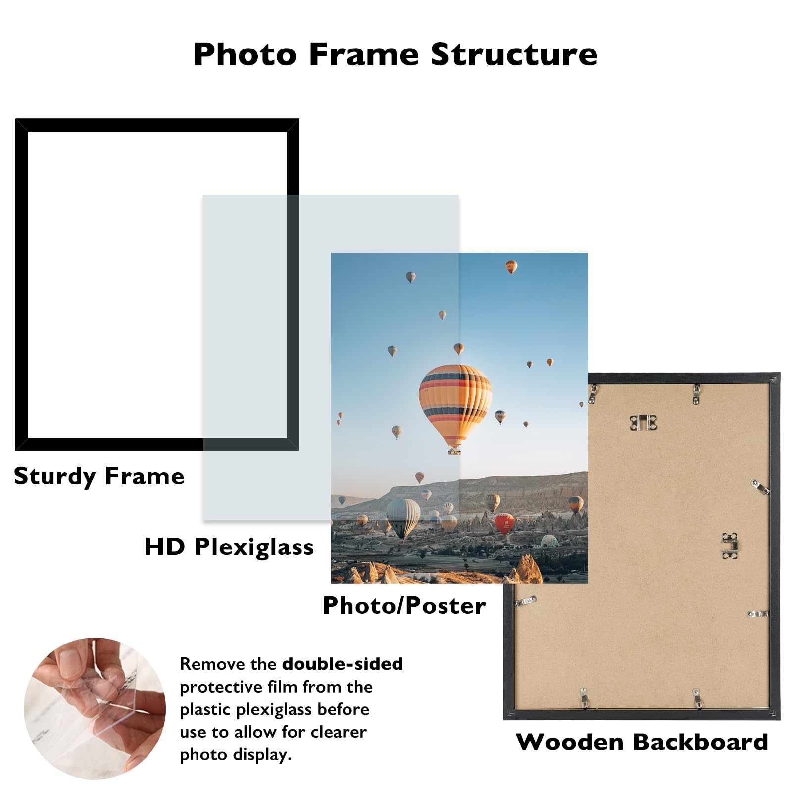 Amazon.com - JCJMY 18x20 Picture Frame Black for Poster Photo