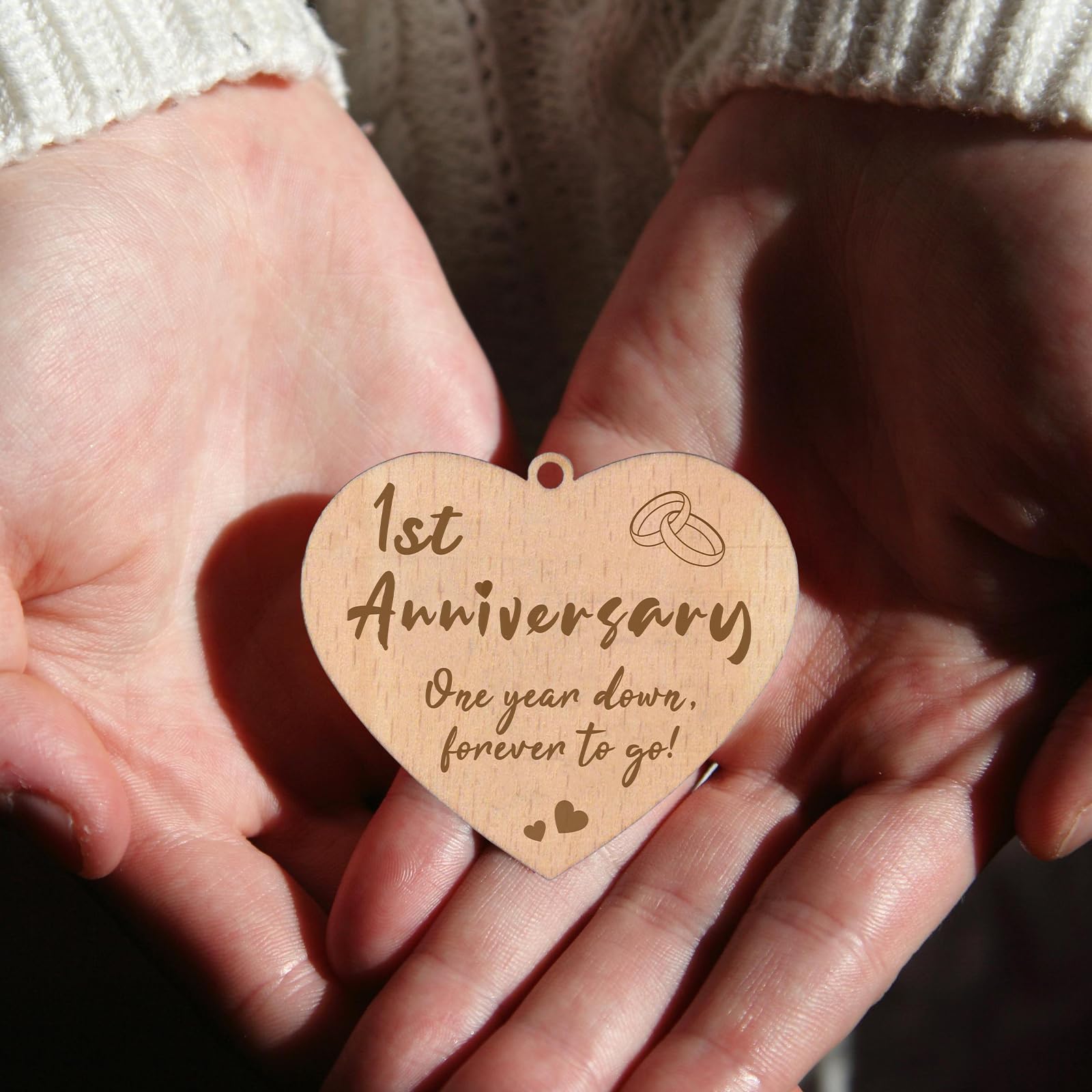 First Anniversary Rotating Photo Frame Gifts for Girlfriend 1ST Paper Wedding Anniversary Photo Frame Gifts for Her Wife Couple (Dis Two 15x10 cm) - Image 2