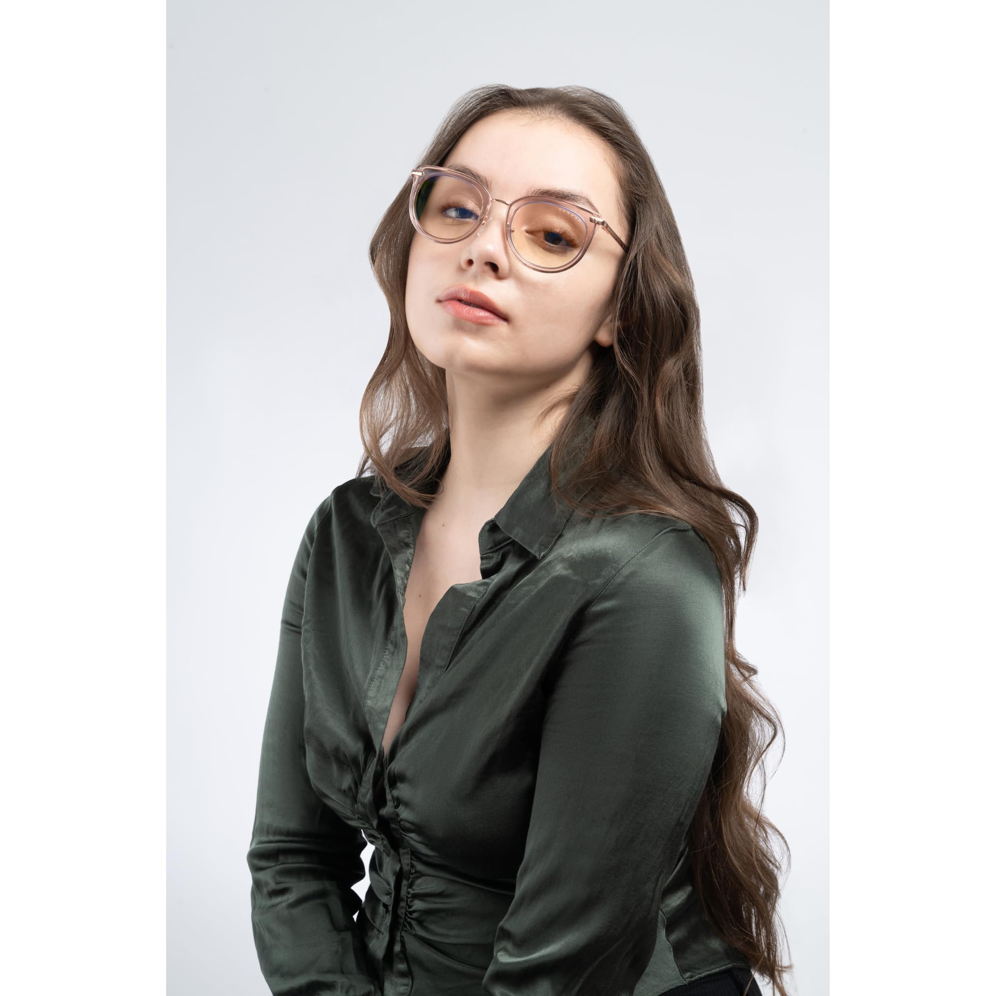 Gunnar Blaulichtfilter-Brille - Lahti - Rose Crystal - Amber