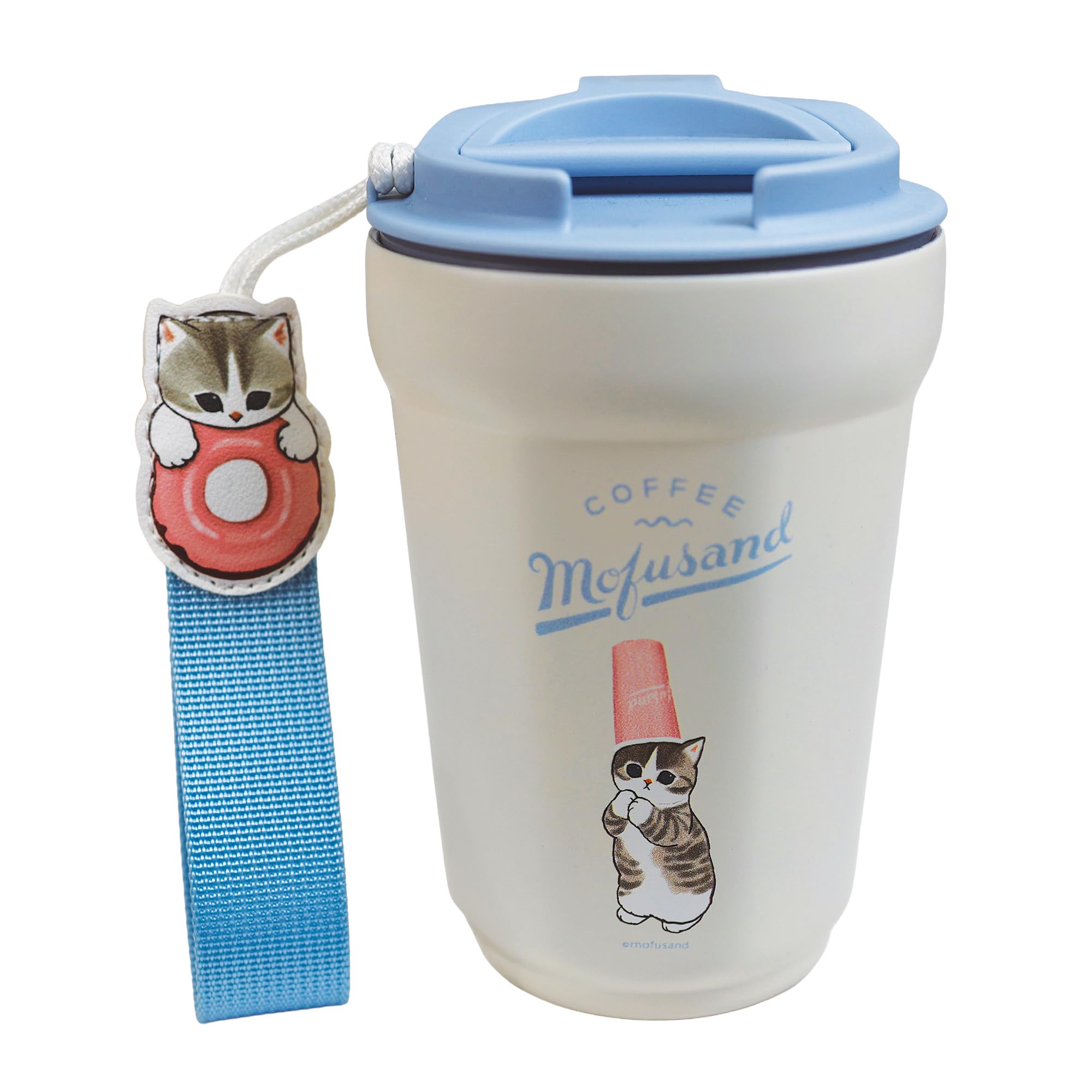 Blue Sky Studios Mofusand Insulated Thermal Flask, 400ml Travel Mug