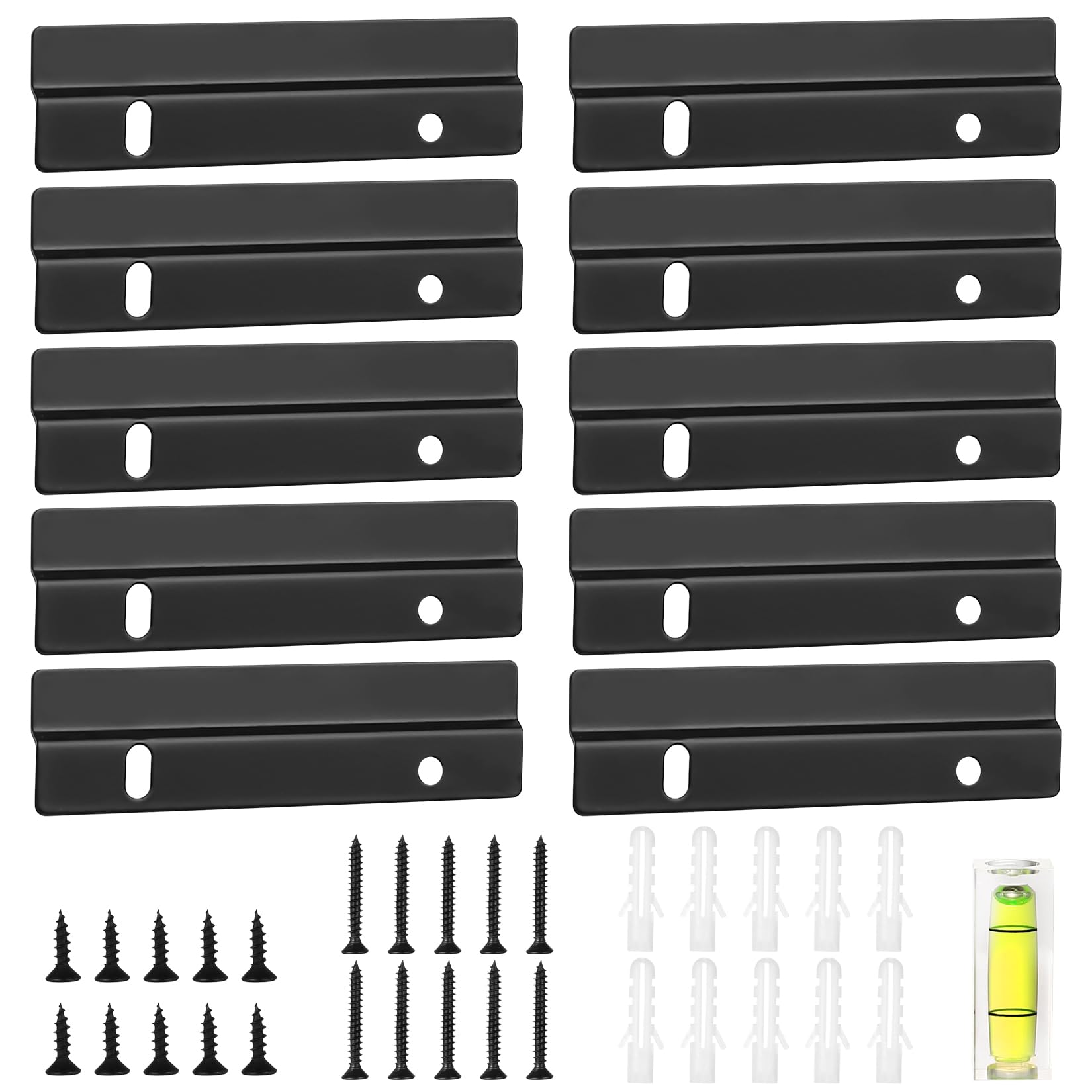 10 Pz/5 Paia Ganci per Quadri Francesi Pesanti, Supporto per Quadri, Appendi Quadri Tacchetta Ganci Hardware Kit, Clip Z Staffe per Ganci Francesi ad Incastro per Specchi Quadri Cornici