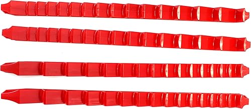 Vista 8 de JSP Manufacturing Plástico de perfil bajo 30 herramienta llave organizador riel 4 piezas conjunto - multicolor (negro)