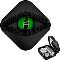 Vista 12 de Fundas para lentes de contacto (solo funda, sin contactos) Soporte de almacenamiento de lentes de contacto estilo Halloween espeluznante y elegante