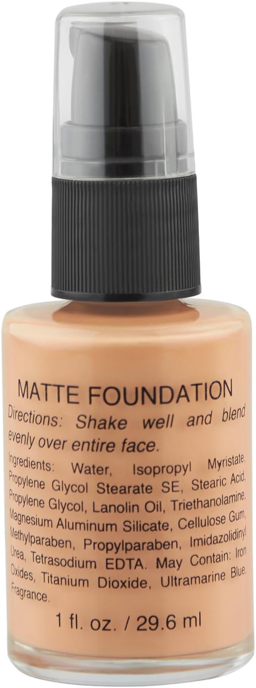 New Lightweight Matte Liquid Foundation, Full Coverage, For All Skin Type (Lite Porcelain)
