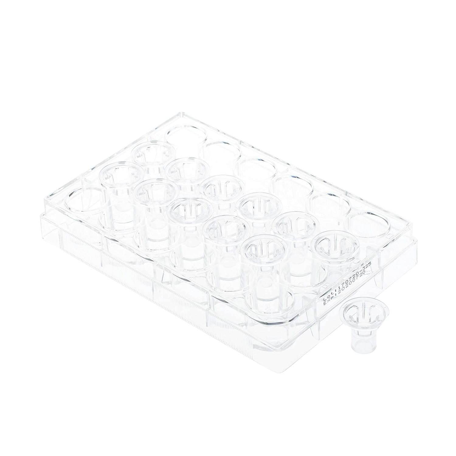 CELLTREAT 230631 Permeable Cell Culture Inserts, Packed in 24 Well Plate, Hanging, PC, 3.0µm, Sterile