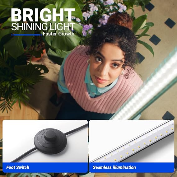Barrina T10 Pro Vertical Grow Light, 42W, 5000K Full Spectrum, 4FT to 5.6FT