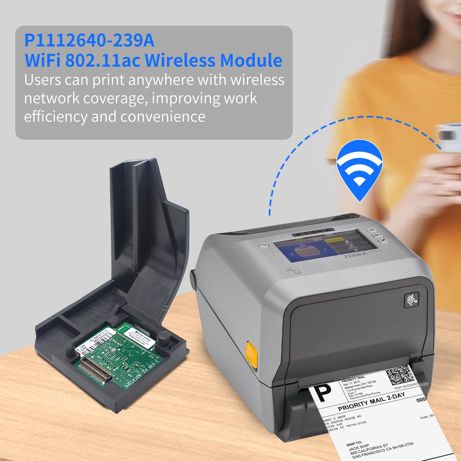 Amazon.com : P1112640-239A WiFi 802.11ac Wireless Module for Zebra