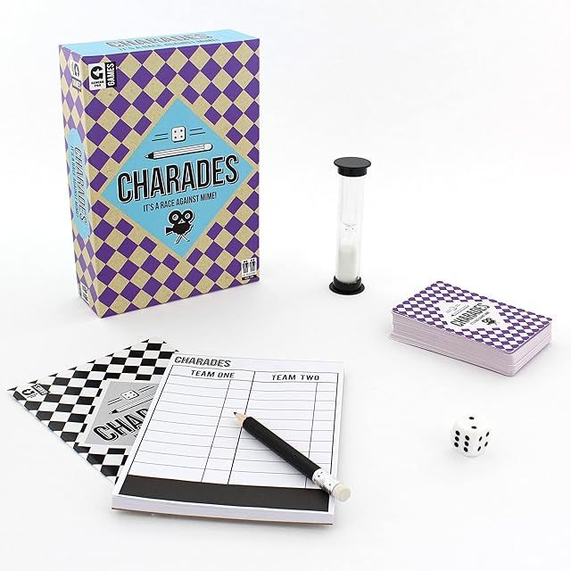 Classic Charades Card Game - Great Family Party Game To Play With Friends At Games Nights - Win Points By Correctly Guessing Your Teams Charades - Contains 400 Charades