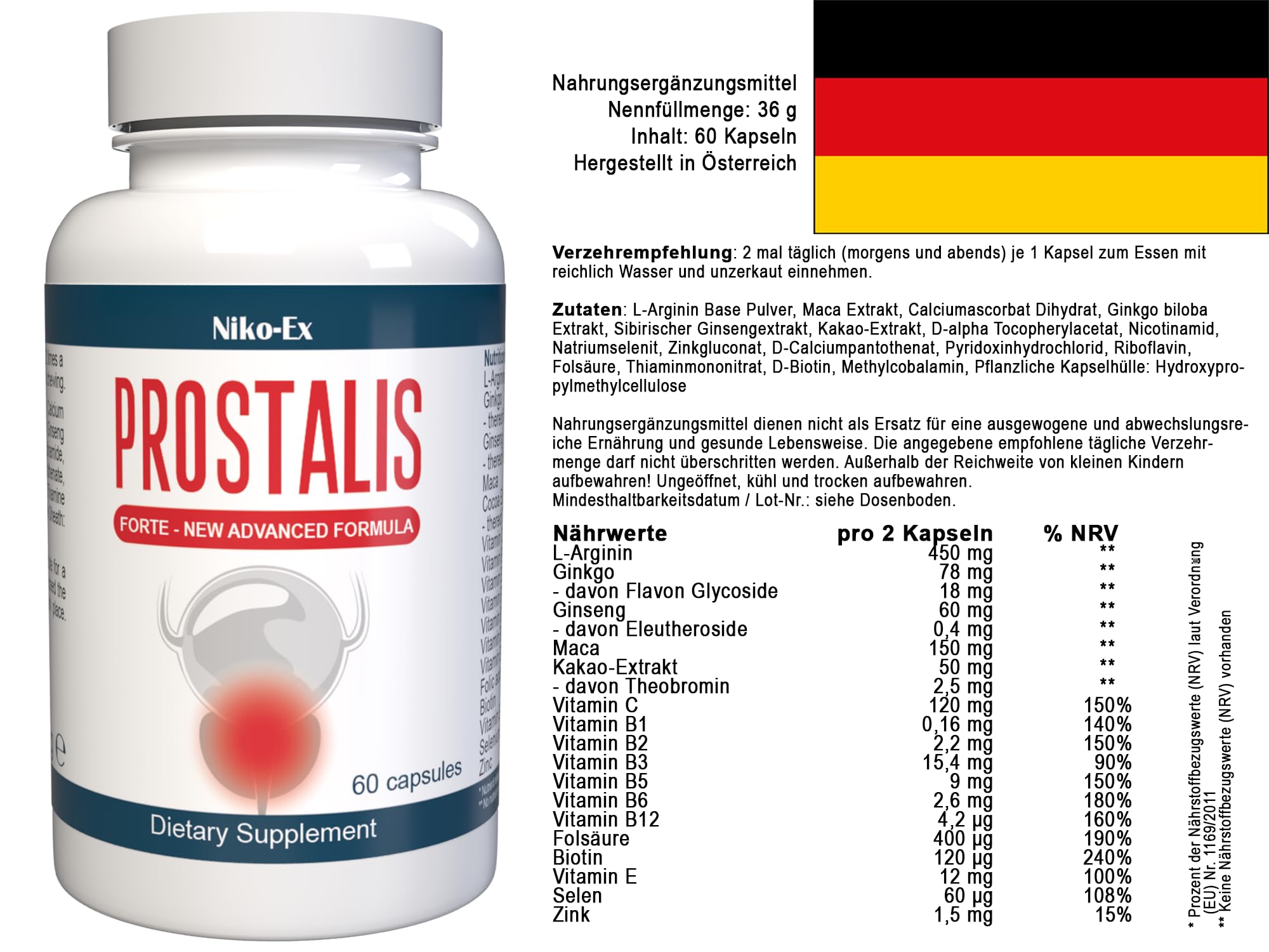 Prostalis - 120 Kapseln (2x 60 Kapseln), 2er Pack